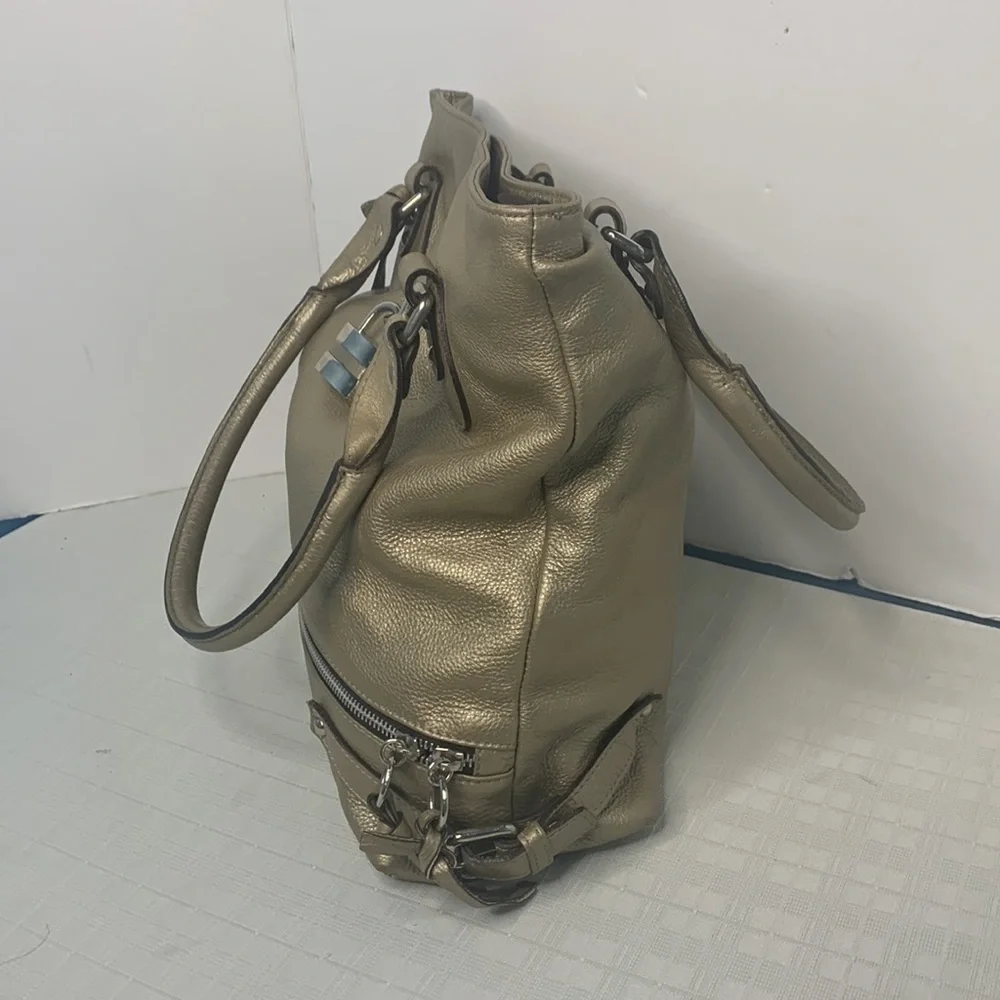 Laura Di Maggio Shiny Soft Geniune Leather Hobo